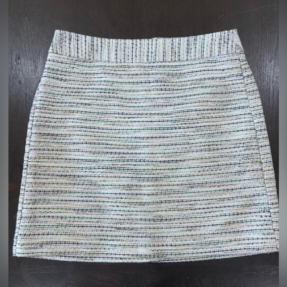 Loft Outlet Size 6 Tweed Multi-colored Striped Taylored Lined Skirt - Picture 1 of 11